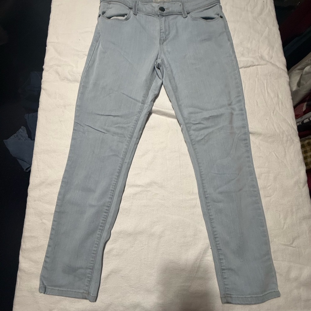 Free People‎ Women's Light Gray Straight Leg Jeans